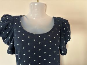 Bodycon Party Wear Dress With White Polka Dots