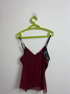 Red Lingery Tank Top
