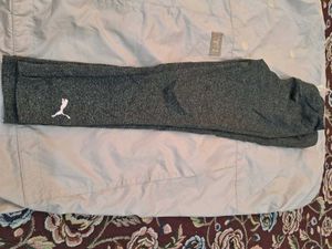 Puma Black Cotton High Rise Joggers