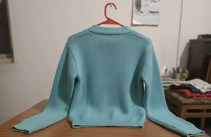 Light Blue Knit Cardigan