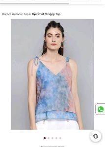 Tie-Dye Strappy Top