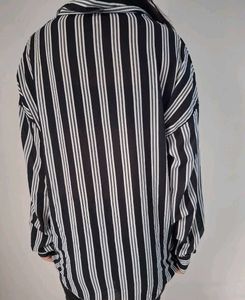 Black And White Stripped Oversized shirt