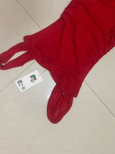 Red Ruffle Maxi Dress