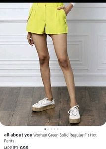 Yellow Pocketed Shorts