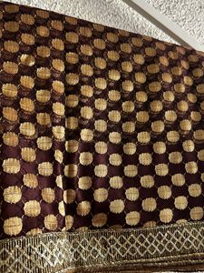 Brand New Net Polka Dots Saree With Blouse