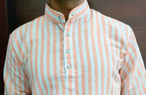 Striped Men&#39;s Kurta