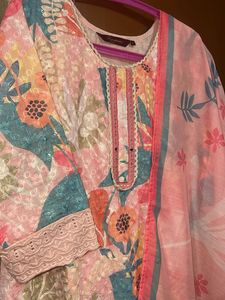 Sangria Floral Chikankari Kurta Sets