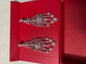 Kushals Sparkly Dangle Earrings