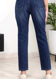 Distressed Dark Wash Denim Jeans