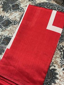Red Art Silk Saree