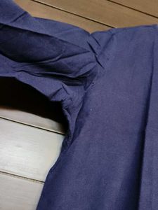 Melange Women Blue Cotton Kurta