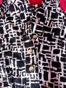 Fancy Black And White Shirt