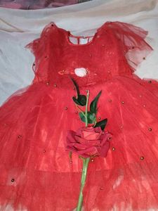 Cute Red Tulle Dress