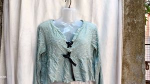 1881. Pastel Top with Bow Detail