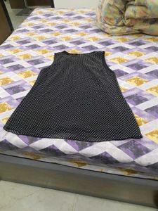 Black &amp; White Polka Dot Top