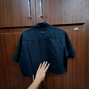 Black Button-Down Shirt