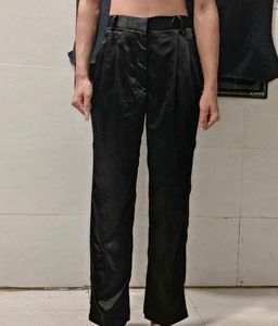 ELEGANT BLACK PANTS FORMAL BOTTOM.