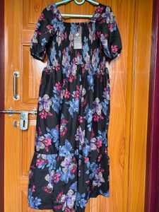 Floral Print Midi Dress