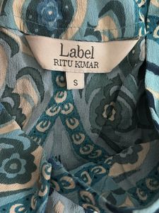 Teal Printed Kurta Set