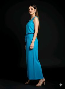Blue fashion women palazzo