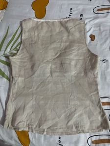 Elegant Beige Tank Top