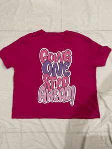 Zudio-Pink Oversized T-shirt