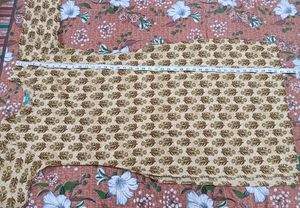 Light Brown Printed Kurta Set