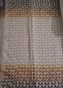 Elegant Brown &amp; Gold Saree