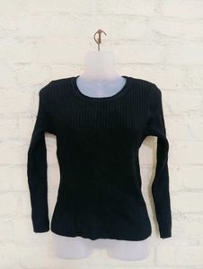 Elegant Black Knit Dress