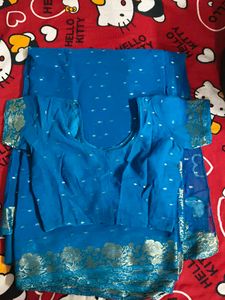 Elegant Blue Saree