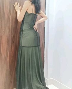 Stunningly sexy Assymetrical length glittery bodyc