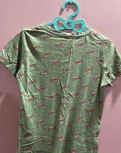 Green Graphic Print T-Shirt