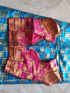 Elegant Blue Silk Saree