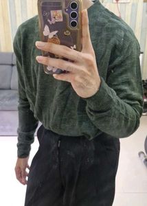 Green Knit Pullover