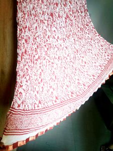 Cotton Long Skirts With Golden Border