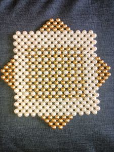 Handmade Beaded Star Decor Coaster/Mat