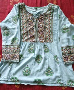 Embroidered Kurta Top