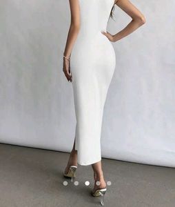 Elegant White Midi Dress