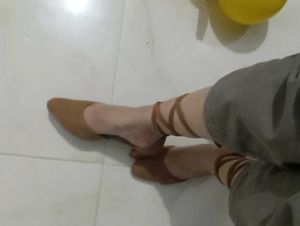 Beautiful Brown Velvet Heels