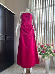 Pink High Quality Satin Gown