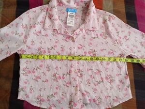 Floral Crop shirt..💓