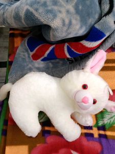 Cute White Plush Bunny