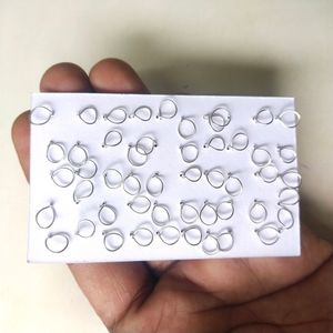 😍Pure Silver Ball Nose&amp;Ear Earings 1 pair (2 Piec