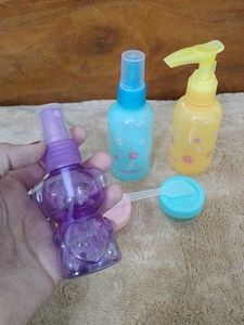 Empty Skincare Plastic Bottles