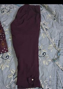 Its Dark Maroon Shade Stitchied Suit Pant Dupatta