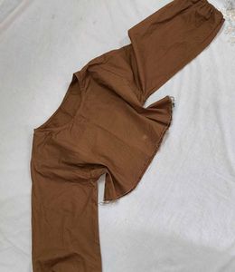 Brown Crop Top
