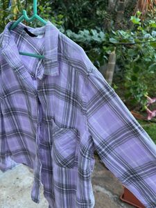 Purple Plaid Shirt