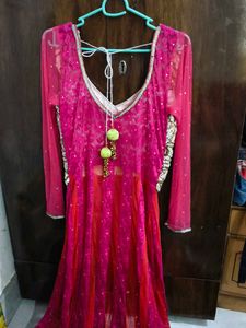 Gorgeous Pink anarkali kurta