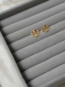 Tory Burch Logo Stud Inspired Earrings