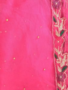 New Pink Floral ZARI ETHNIC Dress